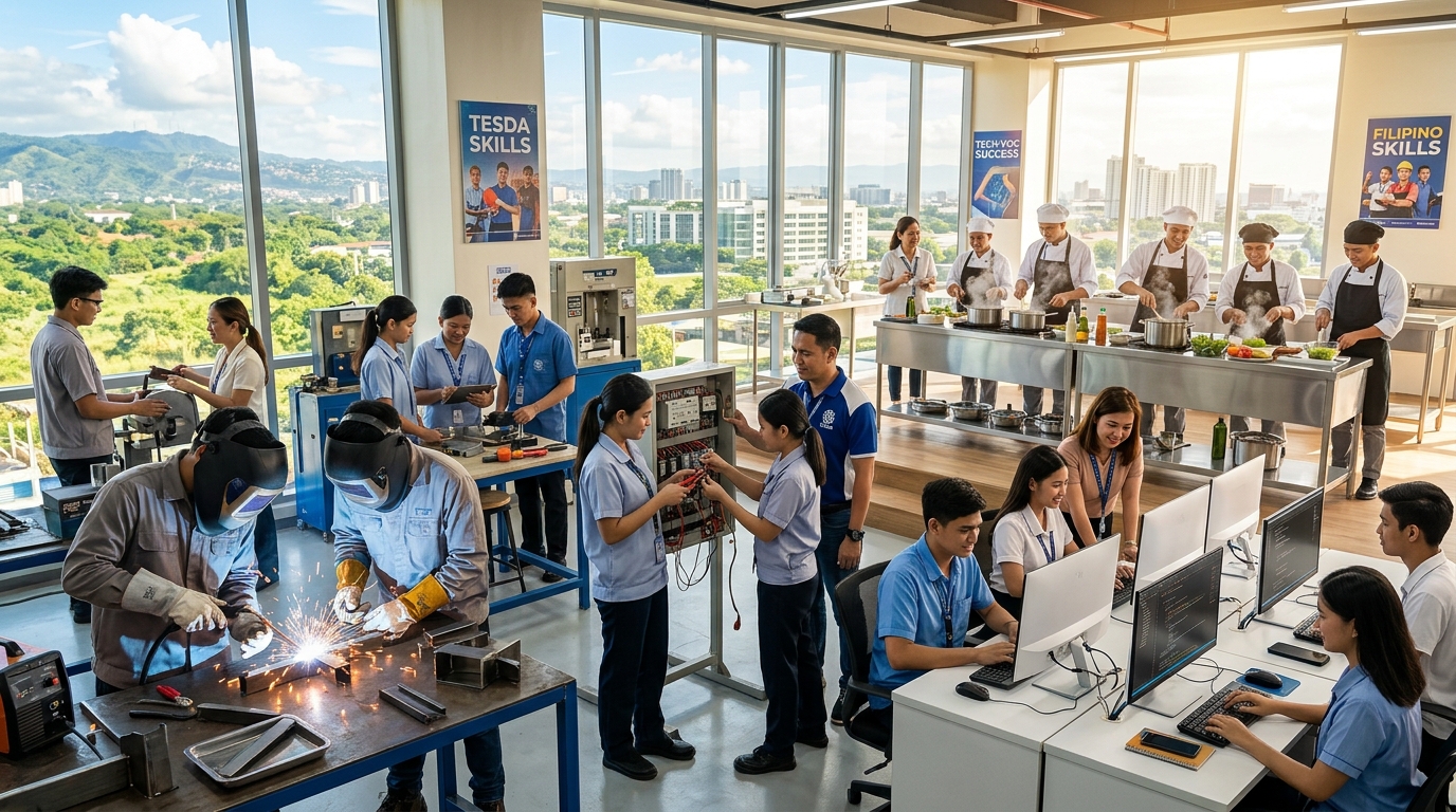 Filipino youth skills training - TESDA